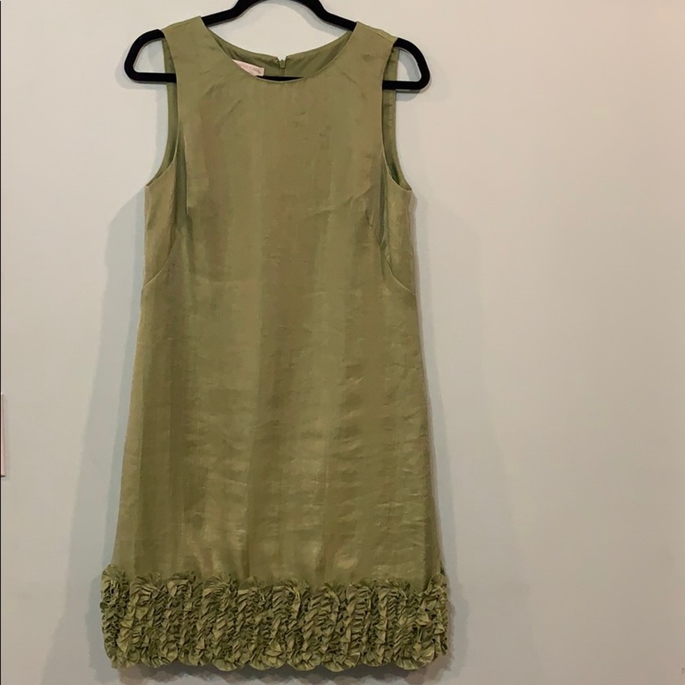 London Times ruffled hem dress